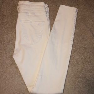 White Hollister Skinny Jeans